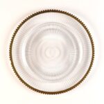 Wholesale glass charger plate PZ-023 product photo